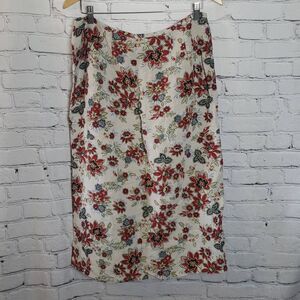 Emma James by Liz Claiborne Floral Skirt Size 14